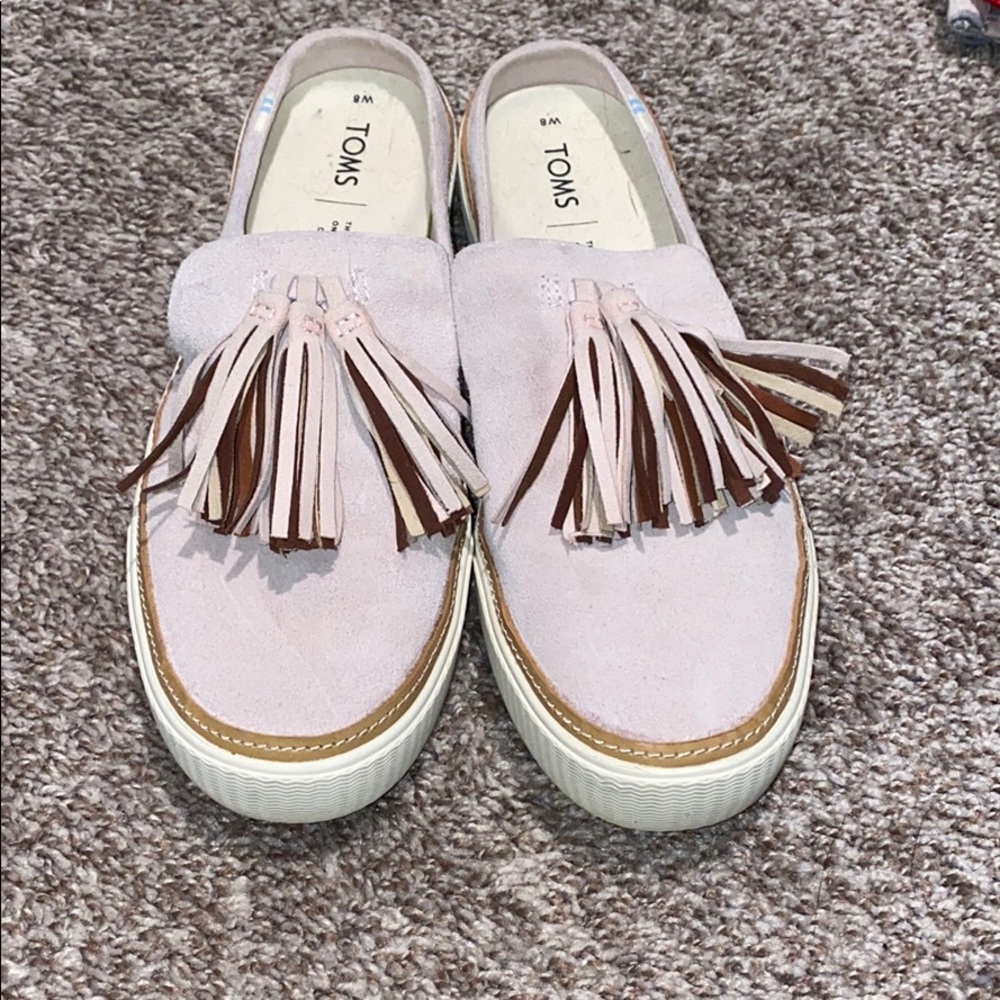 Toms slip on tassel mule sneakers